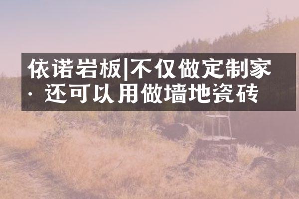 依诺岩板|不仅做定制家具 还可以用做墙地瓷砖