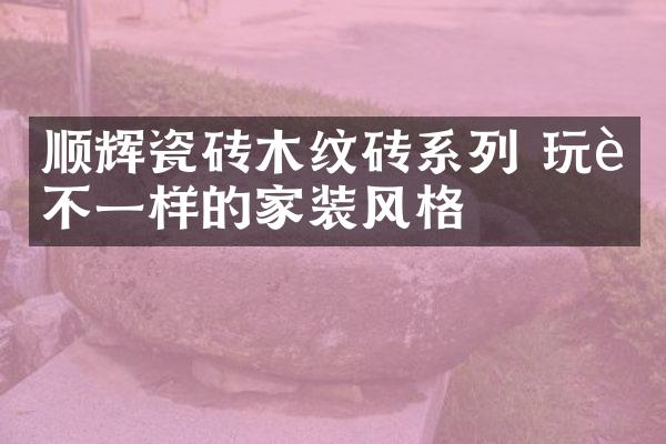 顺辉瓷砖木纹砖系列 玩转不一样的家装风格
