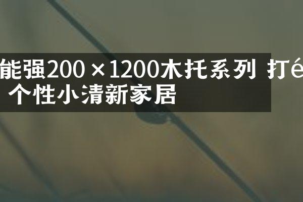 能强200×1200木托系列 打造个性小清新家居