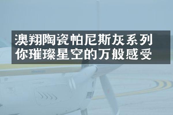 澳翔陶瓷帕尼斯灰系列 给你璀璨星空的万般感受