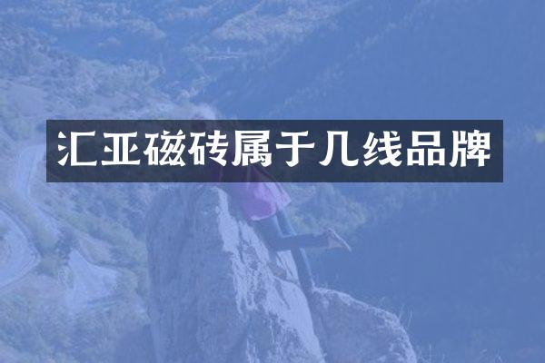 汇亚磁砖属于几线品牌