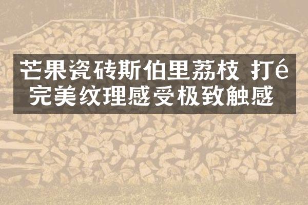 芒果瓷砖斯伯里荔枝 打造完美纹理感受极致触感