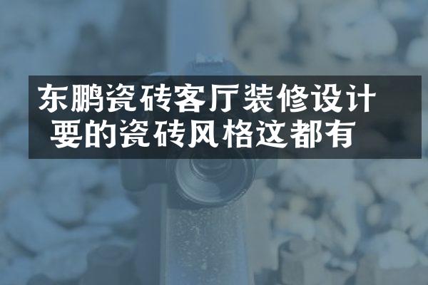 东鹏瓷砖客厅装修设计 你要的瓷砖风格这都有