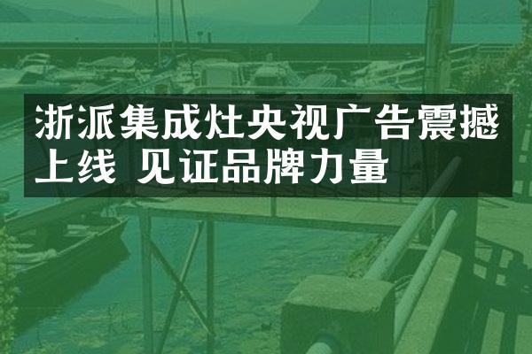 浙派集成灶央视广告震撼上线 见证品牌力量