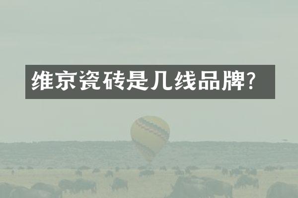 维京瓷砖是几线品牌？