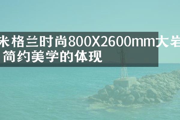 米格兰时尚800X2600mm大岩板 简约美学的体现