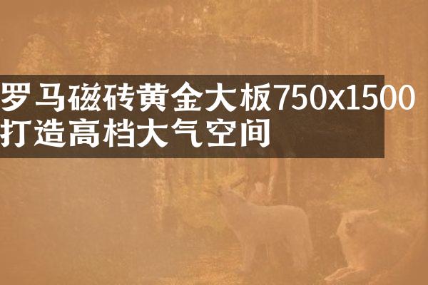 罗马磁砖黄金大板750x1500 打造高档大气空间