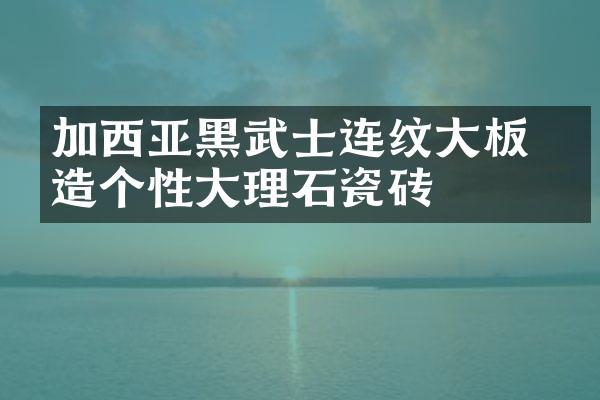 加西亚黑武士连纹大板 打造个性大理石瓷砖