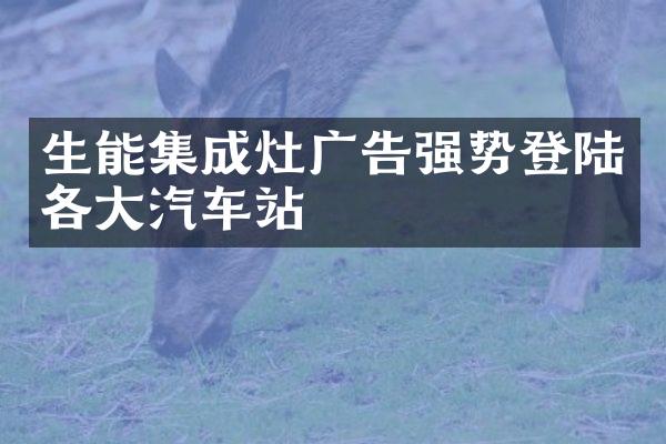 生能集成灶广告强势登陆各大汽车站
