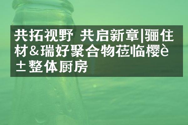 共拓视野 共启新章|骊住建材&瑞好聚合物莅临樱花整体厨房