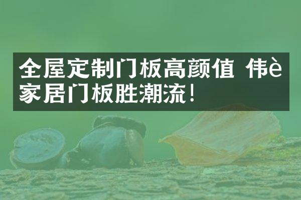 全屋定制门板高颜值 伟询家居门板胜潮流！