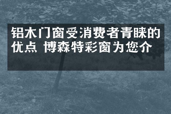 铝木门窗受消费者青睐的优点 博森特彩窗为您介绍
