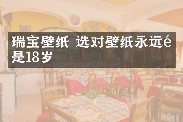 瑞宝壁纸 选对壁纸永远都是18岁