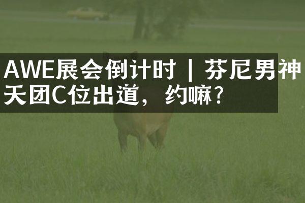 AWE展会倒计时 | 芬尼男神天团C位出道，约嘛？