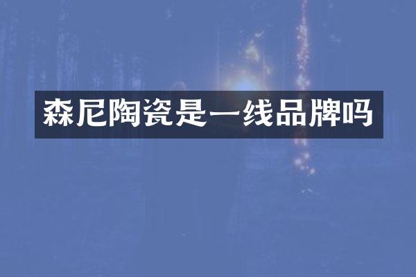 森尼陶瓷是一线品牌吗