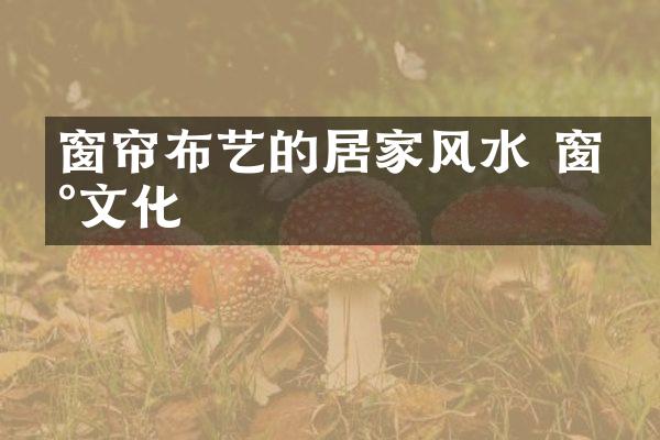窗帘布艺的居家风水 窗台文化