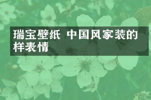 瑞宝壁纸 中国风家装的别样表情